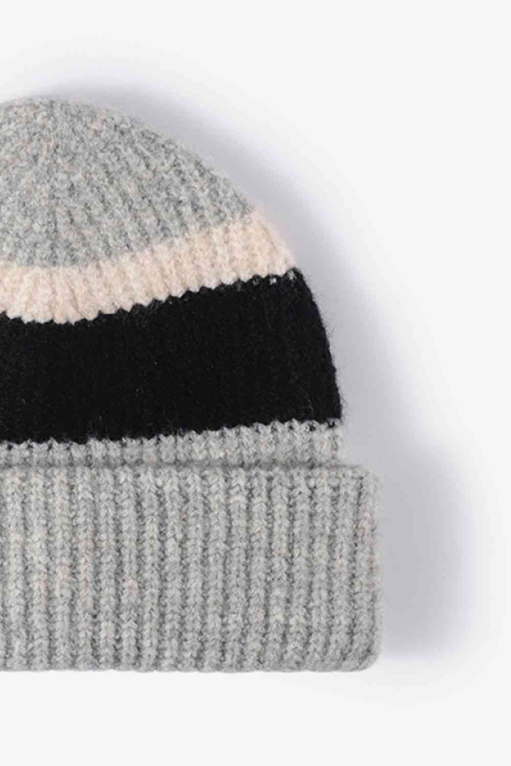 EZBeanie Tricolor Cuffed Hat Knit Beanie