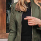 Mock Neck Zip Up Jacket
