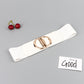Women's D Buckle Elastic Belt