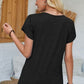V-Neck Petal Sleeve T-Shirt