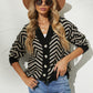 V-Neck Button-Down Cardigan