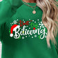 CHRISTMAS THEMED Letter Graphic Long Sleeve Sweatshirt
