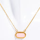 Copper 14K Gold Pleated Pendant Necklace