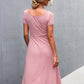 Women's Scoop Neck Short Sleeve Dress