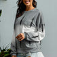 Women's Full Size Tie-Dye Drop Shoulder Round Neck Sweatshirt