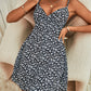 Women's Ditsy Floral Spaghetti Strap Backless Dress