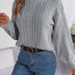 Hannah Lea Cable-Knit Turtleneck Sweater 🦋