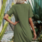 Women's Twisted V-Neck Short Sleeve Dress