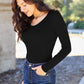 Basic Bae Full Size Round Neck Long Sleeve Bodysuit
