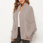 Open Front Batwing Sleeve Cardigan