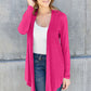 Basic Bae Full Size Open Front Long Sleeve Cover Up Cardigan
