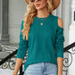Round Neck Cold Shoulder T-Shirt