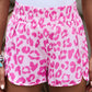 Leopard Elastic Waist Shorts