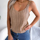 BELLAS CAMIn'TANKS Openwork Scoop Neck Knit Tank Top 🦋