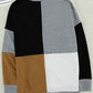 Color Block Round Neck Sweatshirt