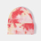 Tie-Dye Cuffed Rib-Knit Beanie Hat