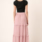 Mittoshop Drawstring High Waist Frill Skirt