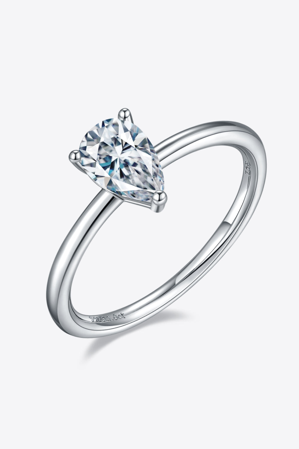 1 Carat Moissanite 925 Sterling Silver Solitaire Ring 💜