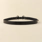 Jessica Anne Beauty Double Buckle PU Leather Belt