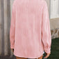 Button Up Dropped Shoulder Shirt