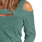 Full Size Cutout Cold Shoulder Blouse