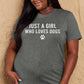 Malibu Dreams Simply Love Full Size Dog Paw Graphic Cotton T-Shirt
