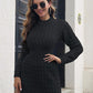 LifeDresses Cable-Knit Openwork Sweater Dress