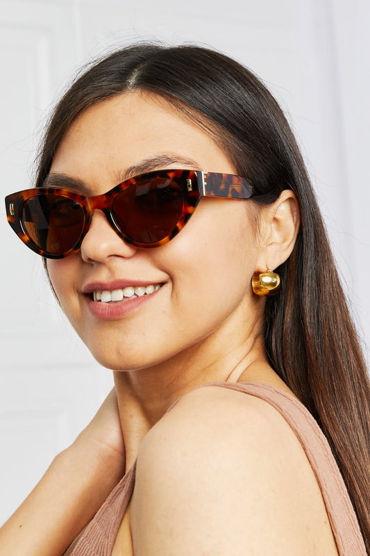 CUTIE Tortoiseshell Acetate Frame Sunglasses