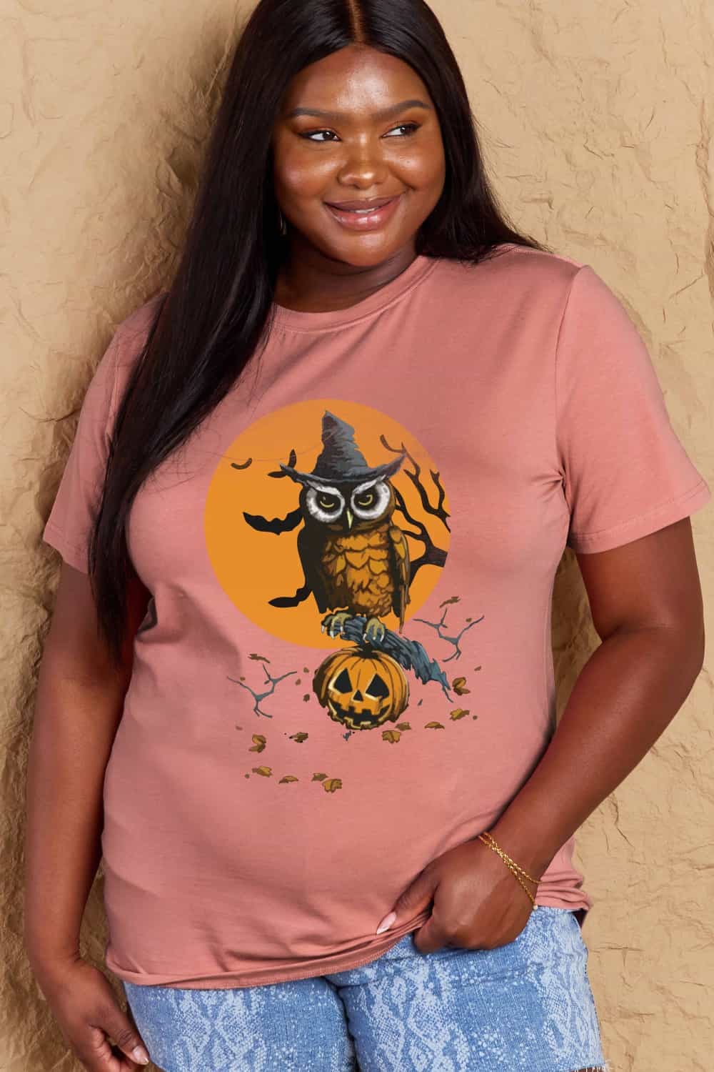 Simply Love Full Size Halloween Theme Graphic Cotton T-Shirt