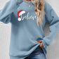 Christmas BELIEVE Graphic Long Sleeve Sweatshirt
