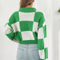 Hannah Lea Color Block Round Neck Dropped Shoulder Sweater 🦋