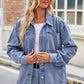Button Up Denim Jacket with Pockets