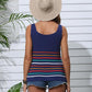 NotSoBasic Striped V-Neck Knit Tank