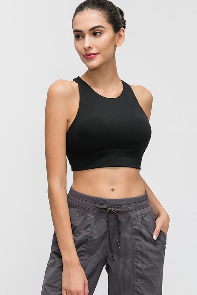 LB&M Style Halter Keyhole Sports Bra