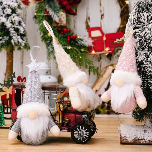 Winter Christmas Assorted 2-Piece Faceless Gnome Hanging Widgets