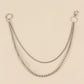 Women's Double-Layered Metal Chain Belt