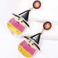 Witch's Hat Shape Synthetic Pearl Dangle Earrings