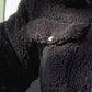 Pocketed Snap Down Collared Neck Jacket