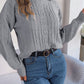 Hannah Lea Cable-Knit Turtleneck Sweater 🦋