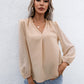 Swiss Dot Frill Trim Puff Sleeve Blouse