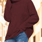 Turtleneck Drop Shoulder Long Sleeve Sweater