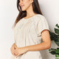 Double Take Pastel Yellow Full Size Crochet Buttoned Short Sleeves Top
