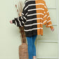 Adriana & Bae Striped Dropped Shoulder Round Neck Blouse