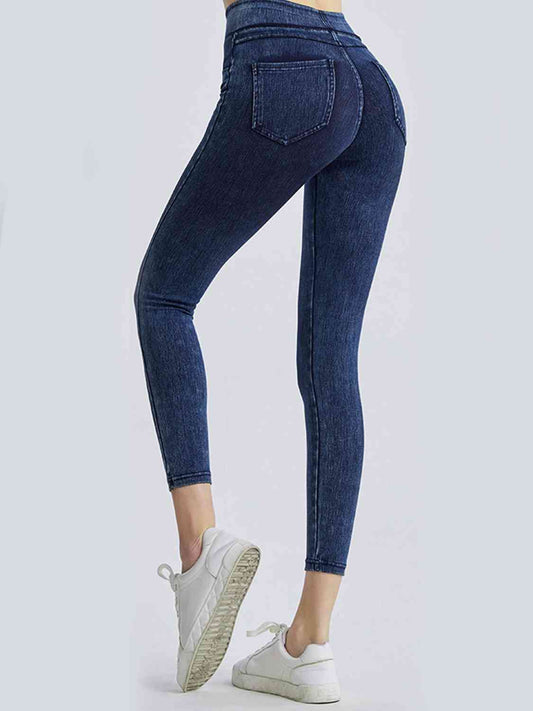 Full Size Wide Waistband Sports Leggings