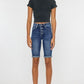 Kancan Full Size Cat's Whiskers Button Fly Denim Shorts