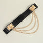 BeyondBeautiful Elastic Belt with Chain