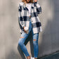 Outer Adventure Plaid Dropped Shoulder Hooded Jacket