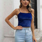 Straight Neck Cropped Cami