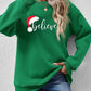 Christmas BELIEVE Graphic Long Sleeve Sweatshirt