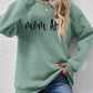 Letter Graphic Dropped Shoulder Sweatshirt